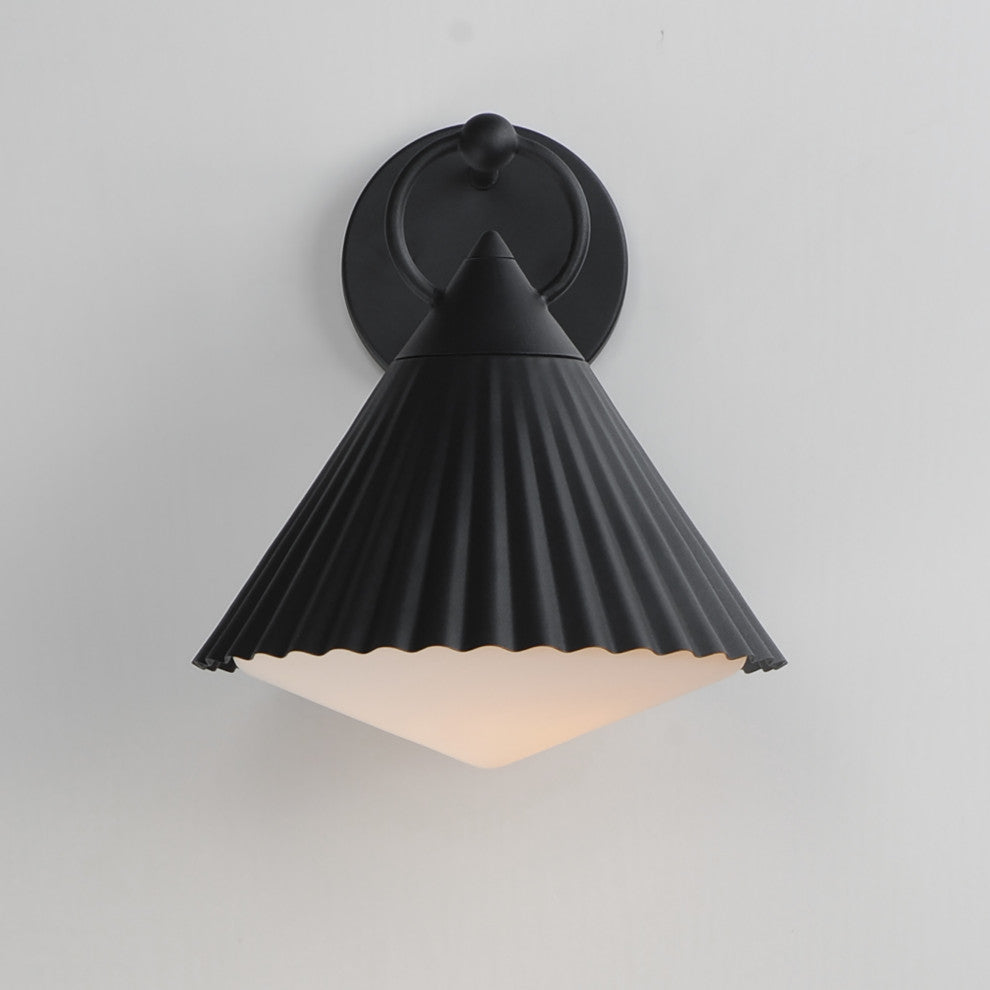 Maxim 35134 Odette 12" Tall Wall Sconce - Black