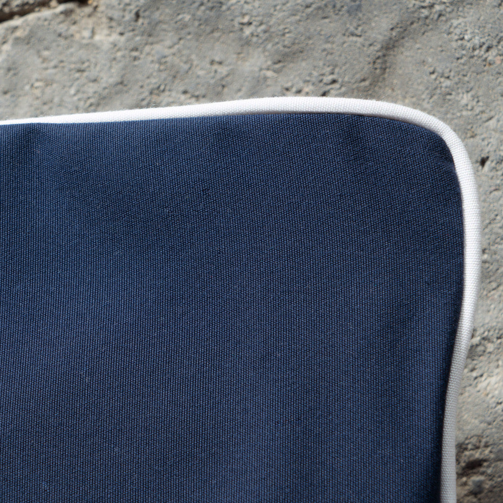 GDF Studio Edward Coral Outdoor Club Chair With Cushion, Set of 4, Canvas Navy