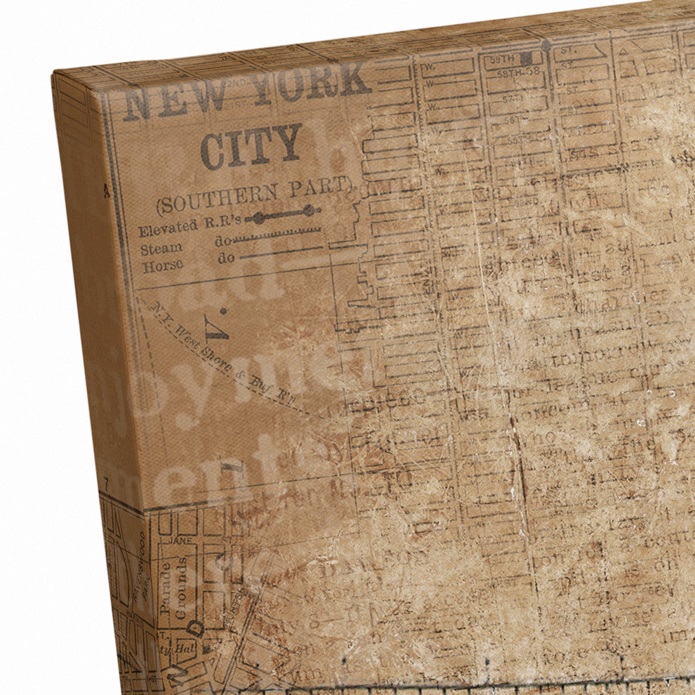 Brooklyn Bridge Distressed Print on Canvas