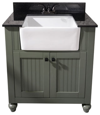 30" Pewter Greensink Vanity Without Faucet