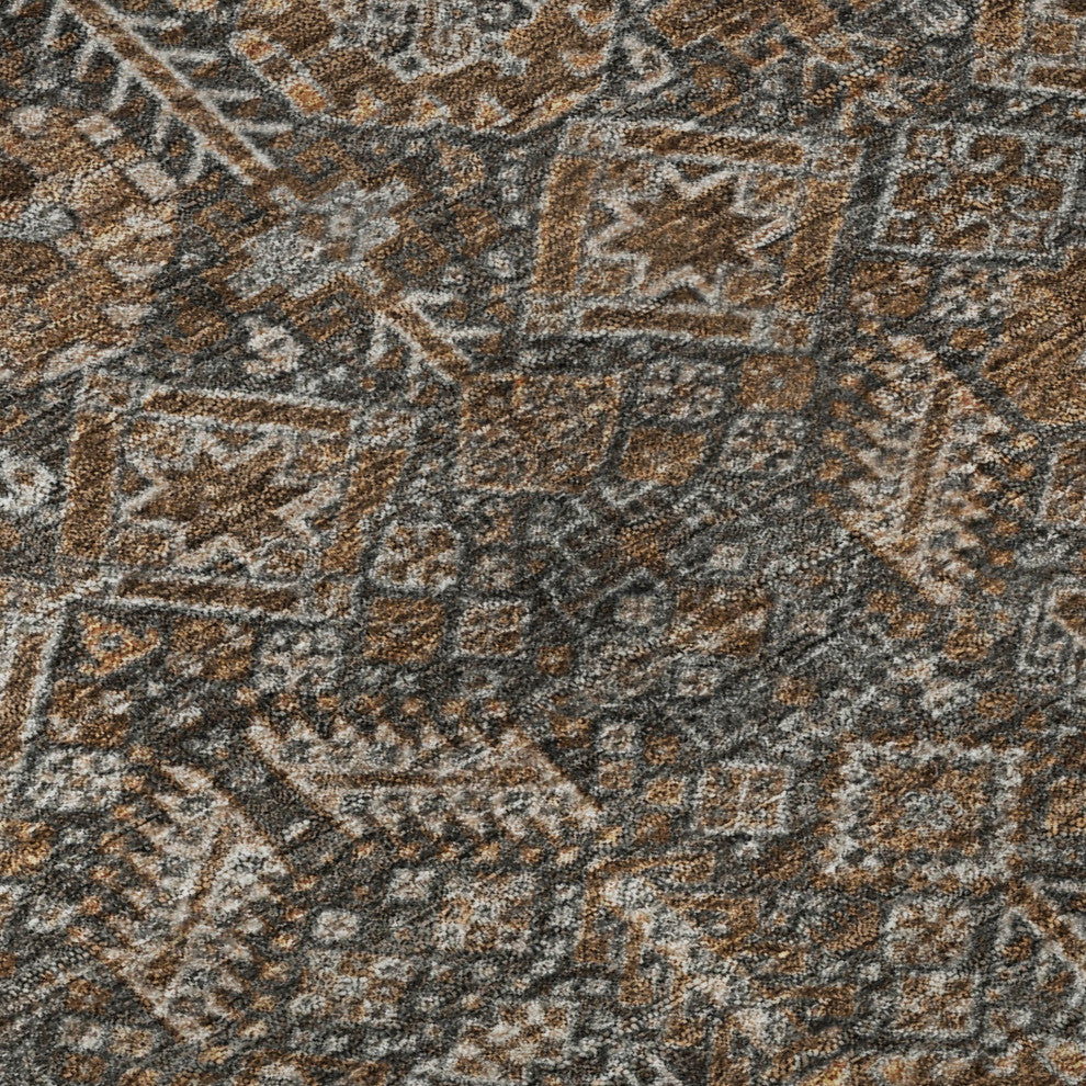 Premium Machine Washable Mayfield AMF574 Chocolate 3'' x 5'' Rug