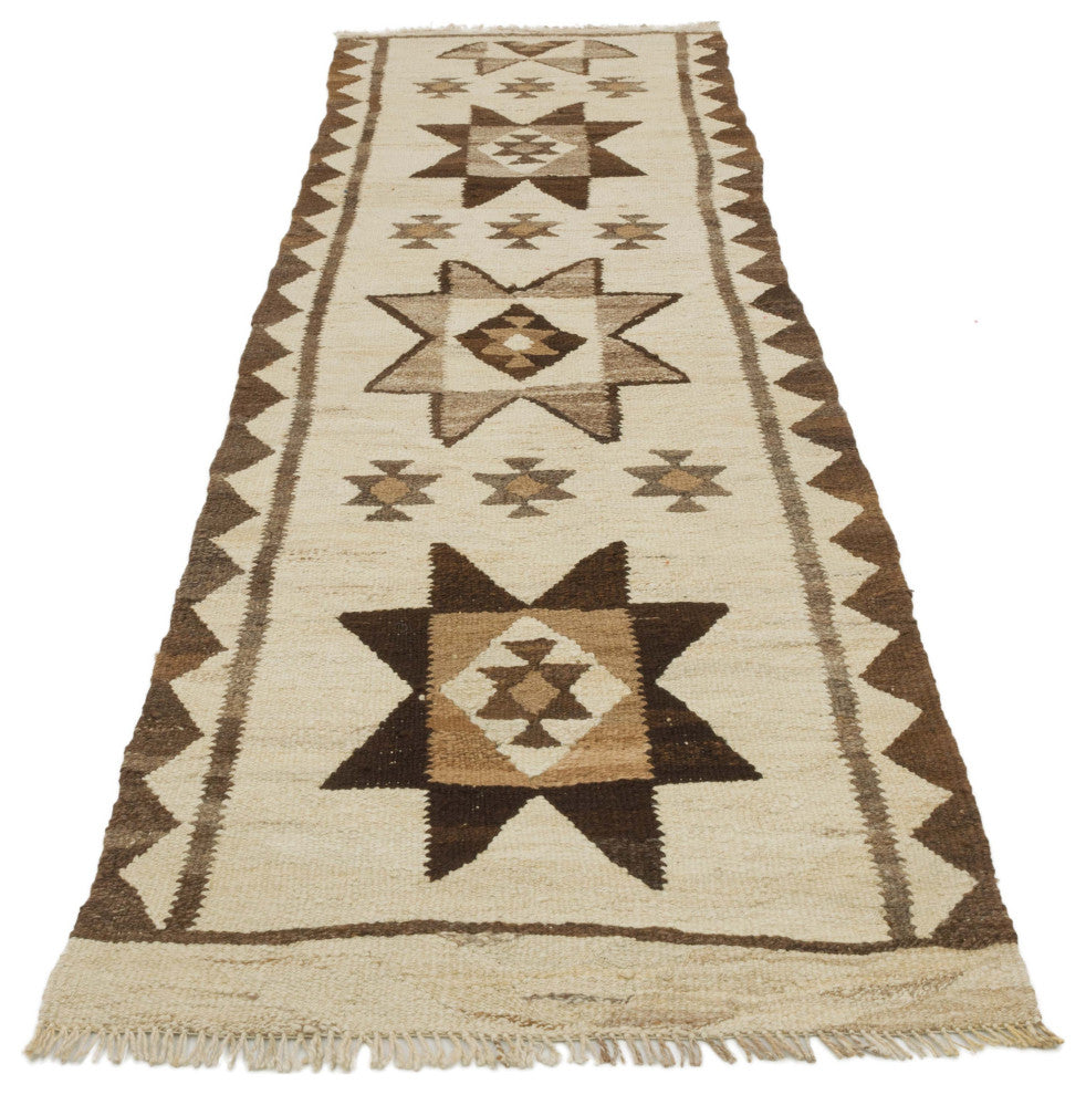 Vintage Turkish Kilim Runner 2' 10" x 9' 10", 34 in. x 118 in.