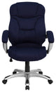 Flash Furniture High Back Microfiber Upholstered Office Chair in Navy