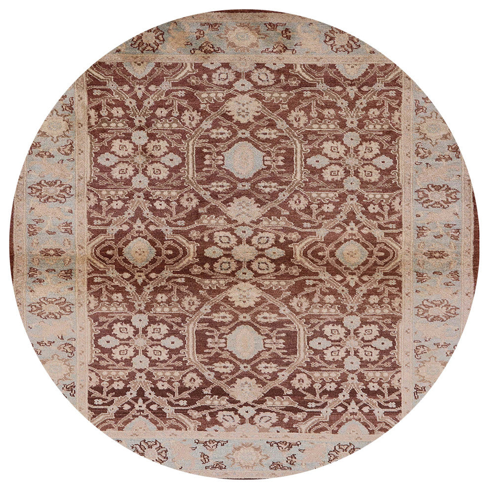 Ahgly Company Indoor Round Mid-Century Modern Area Rugs, 5' Round