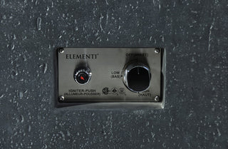 Bergen Square Dark Grey Concrete 40" Natural Gas Fire Table by Elementi Plus