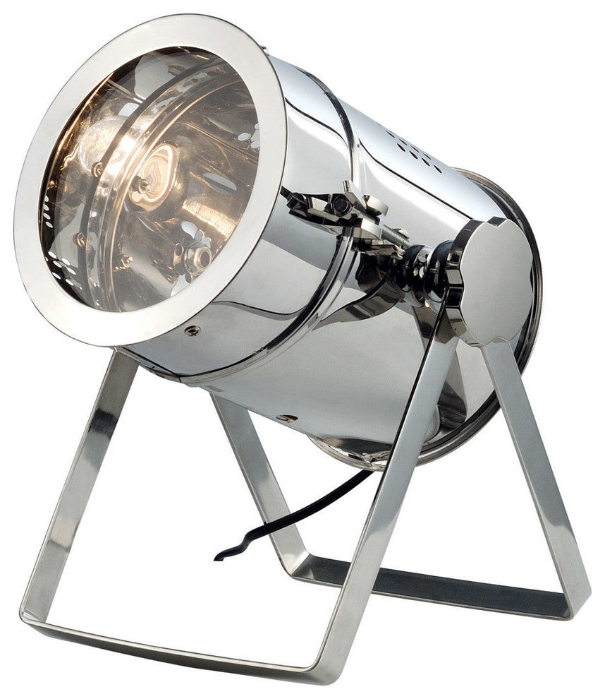 Elegant Lighting Industrial Table Lamp, Chrome
