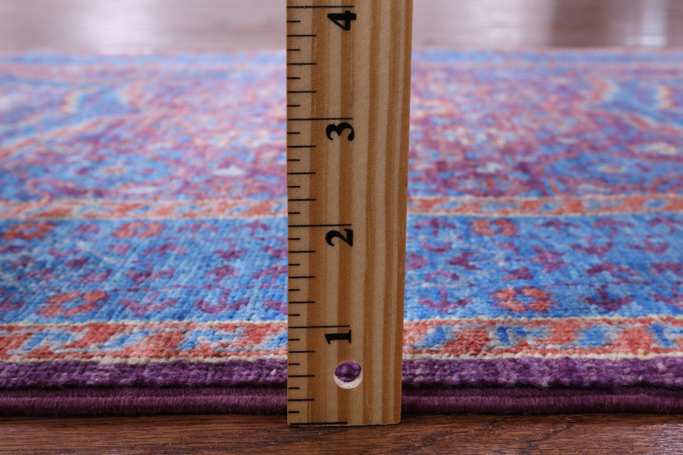 2' 9" X 8' 1" Runner Mamluk Handmade Wool Rug - Q12283