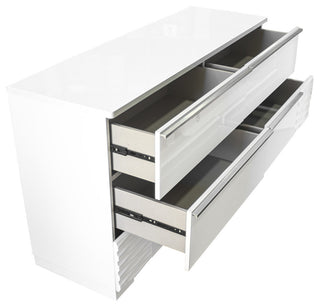 Athens, White Lacquer Bedroom Dresser