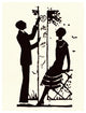 "Suitor Pulls a Heart From a Trellis" Paper Print by Maxfield Parrish, 14"x18"