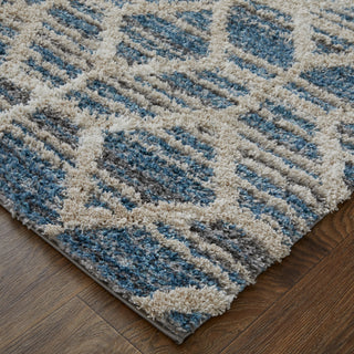 Weave & Wander Caide Contemporary Rug, Blue, 5'x8'