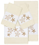 Lydia 4-Piece Embellished Towel Set, Cream