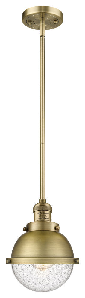 Innovations 201S-BB-HFS-64-BB-LED Hampden 1 Light Mini Pendant, Brushed Brass