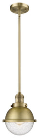 Innovations 201S-BB-HFS-64-BB-LED Hampden 1 Light Mini Pendant, Brushed Brass