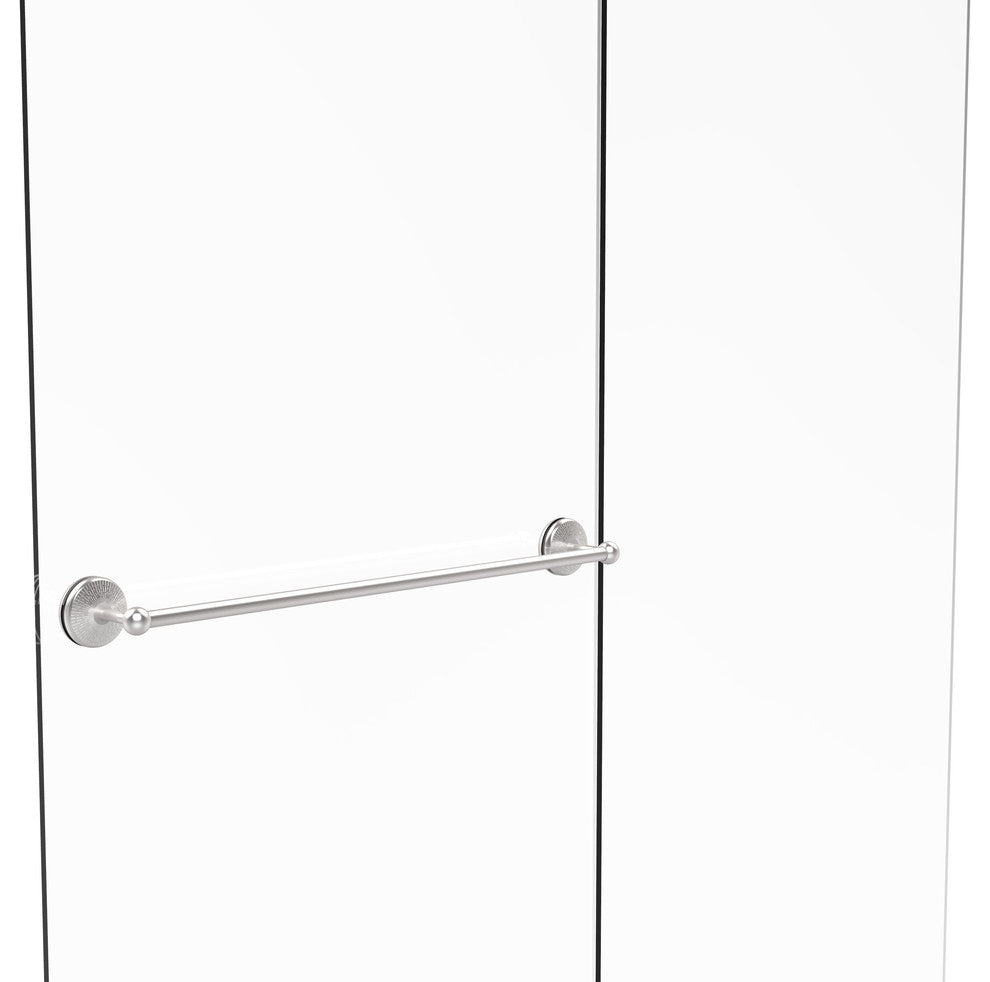 Monte Carlo 30" Shower Door Towel Bar, Satin Chrome