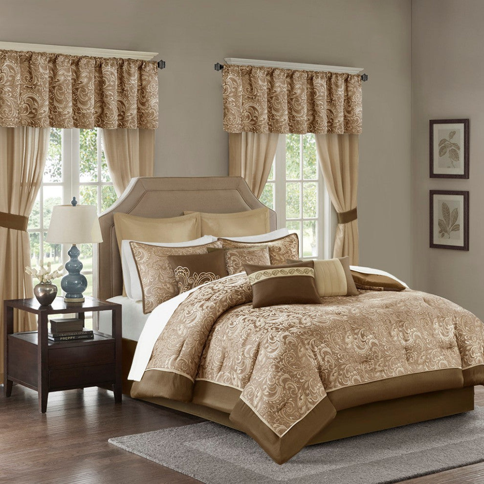 Madison Park Essentials Brystol 24-Piece Traditional Room-in-a-bag Set