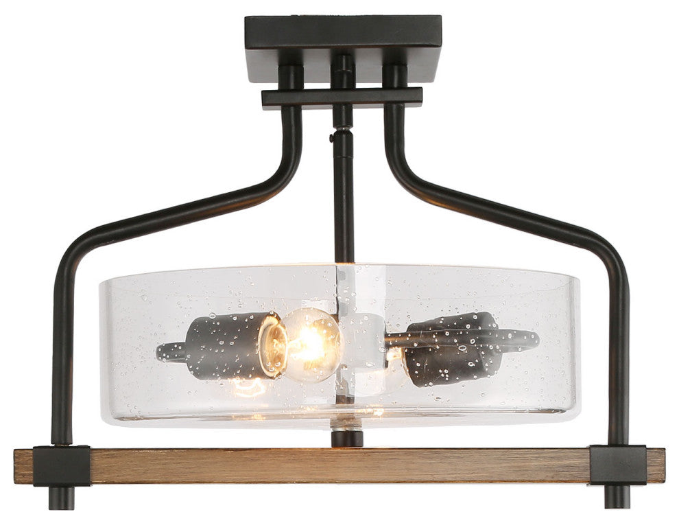 2-Light Semi Flush Mount Lighting