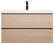 ConceptBaths 36" Angela Wall-Mount Bath Vanity, White Oak