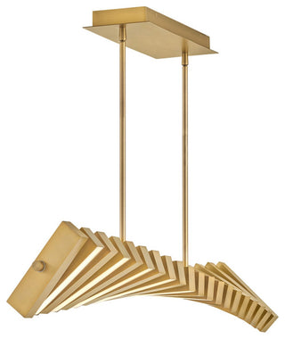 Fredrick Ramond Stitch Medium Adjustable Led Linear, Lacquered Brass