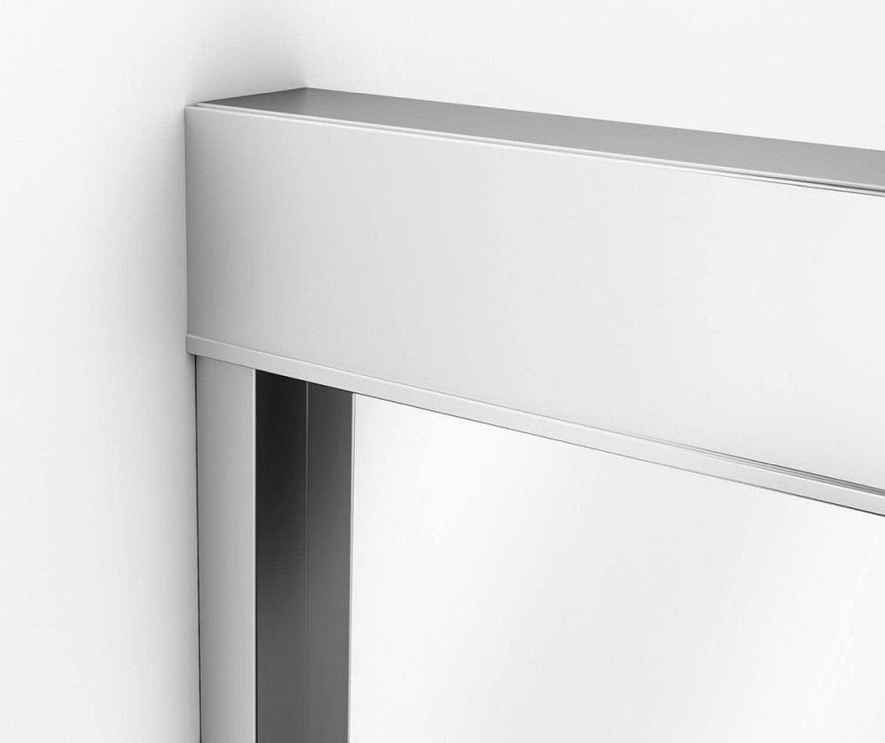 MAAX Kameleon Semi-frameless Slider Tub Door with Clear Glass, Chrome