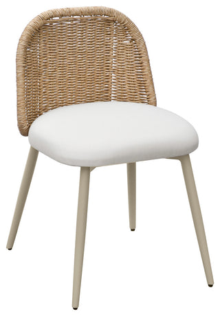 Alexa Performance Fabric Outdoor Dining Chair, Cream