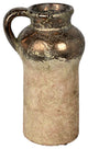 Vickerman Aged Terracotta Gray Ceramic Vase, 12"