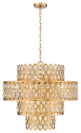 Zlite 822P26-HB 13-Light Pendant, Heirloom Brass