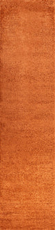 Haze Solid Low-Pile Orange 2 ft. x 16 ft. Runner Rug