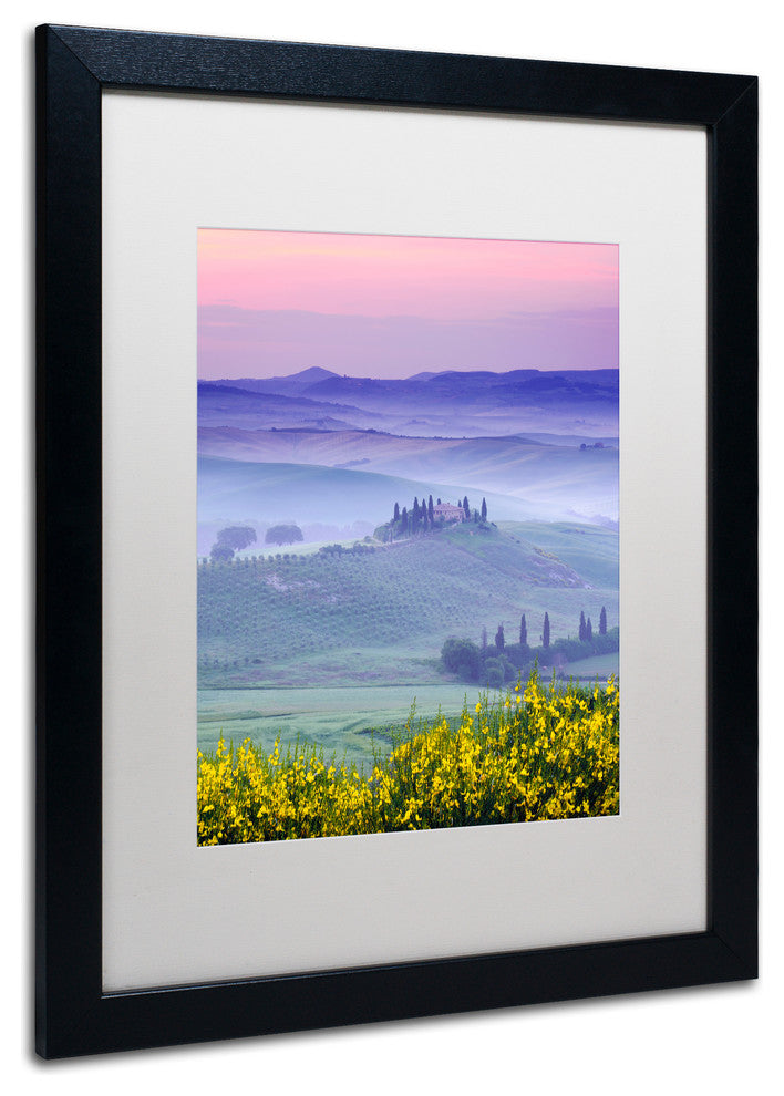 Michael Blanchette 'Dawn over Belvedere' Art, Black Frame, White Mat, 20x16