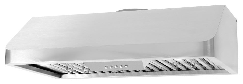 4-Piece, 36" Gas Range, 36" Range Hood, 24" Dishwasher and Refrigerator