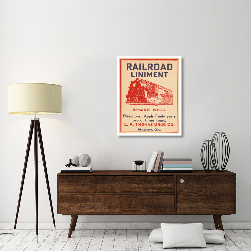 "Railroad Liniment" Digital Paper Print by Vintage Booze Labels, 31"x38"