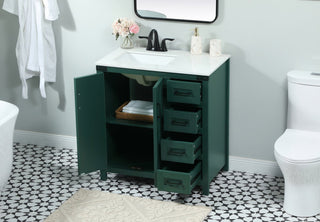 Home Living 19" Farmhouse Green-Light Bathroom Vanity