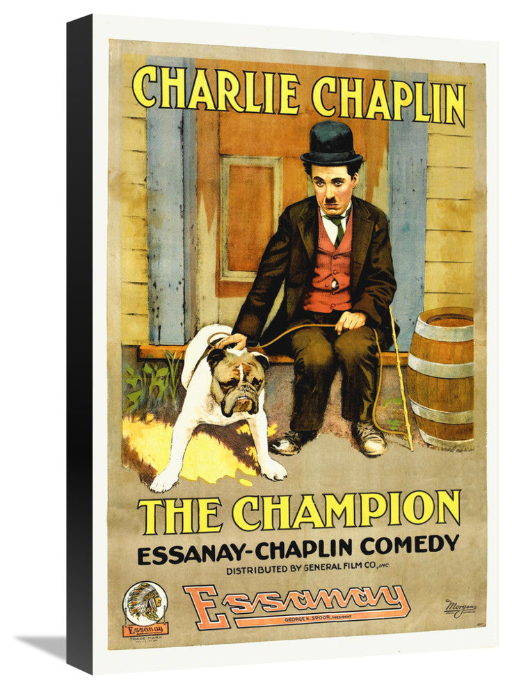 "Charlie Chaplin - The Champion, 1919" Canvas by Hollywood Photo Archive, 15x22"
