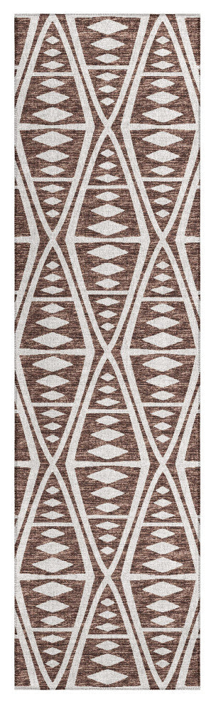 Indoor/Outdoor Sedona SN6 Coffee Machine Washable 2'3" x 12' Runner Rug