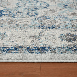 Alessana Loftus Gray Bordered Area Rug, 2'6"x10'3"