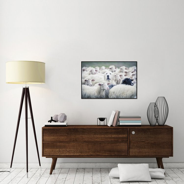 "In Disguise" Framed Canvas Giclee by Adrian Popan, 37x25"