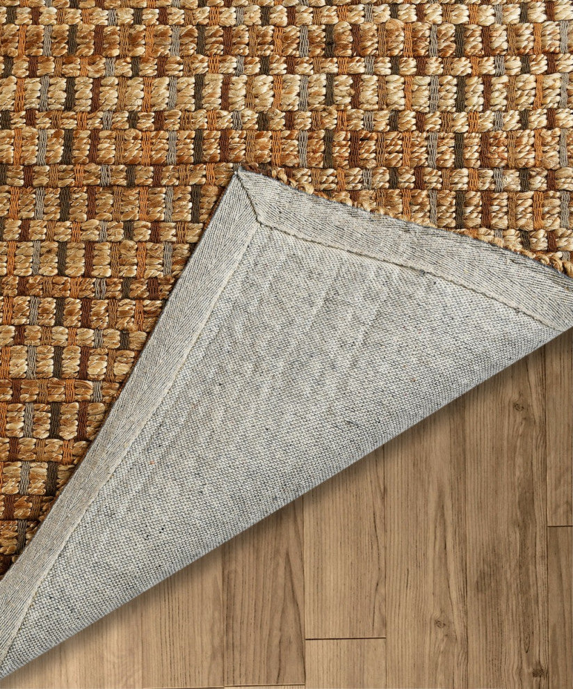 5" x 8" Tan Classic Interwoven Area Rug