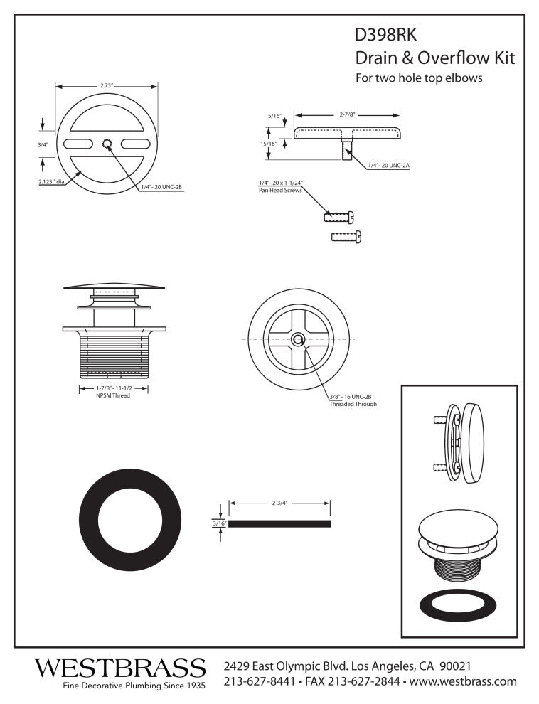Post Large Kitchen Strainer With InSinkErator Disposal Flange & Stopper, Satin Nickel