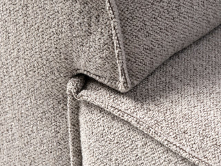 Deep Seat Modular Small Chaise Sectional, 2 Piece, Taupe Boucle, Right