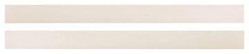 Westfield 76"W Wood Bed Rails, Set of 2, Brushed White