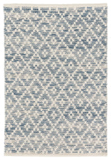 Dash & Albert Melange Diamond Blue Handwoven Cotton Rug, Blue, 2' x 3'