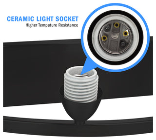 Nuk3y Modern Bathroom Vanity Light Fixture, Matte Black, 4 Lights