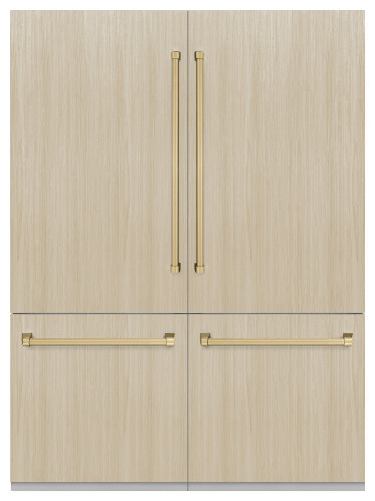 ZLINE 48" Built-in Refrigerator With a Champagne Bronze Handle, RBIVZ-60-CB