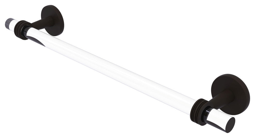 Clearview 36" Towel Bar with Dotted Accents, Oil Rubbed Bronze