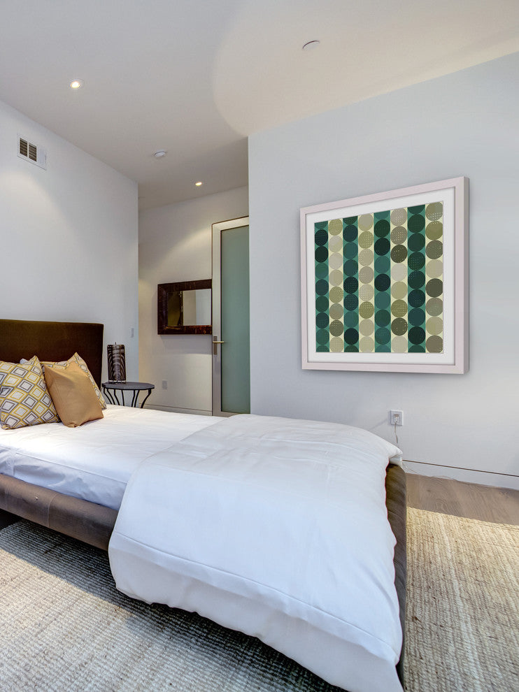 "Alternating Rows" Framed Art Print