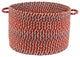 Rhody Rug Cypress Brilliant Red 18"X12" Basket