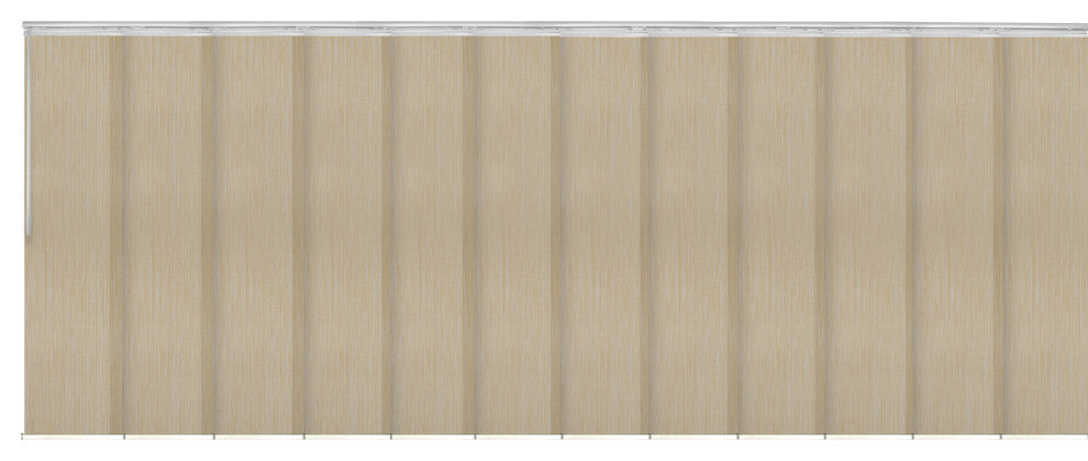 Aldi 12-Panel Track Extendable Vertical Blinds 140-260"W