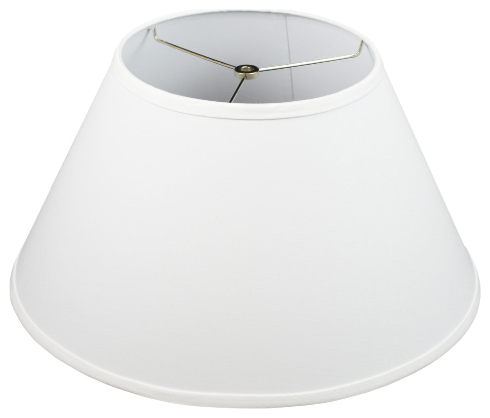 Fenchel Shades 10"x19"x11" Spider Attachment Empire Lamp Shade, Linen White
