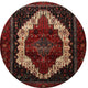 Ahgly Company Indoor Round Traditional Area Rugs, 4' Round
