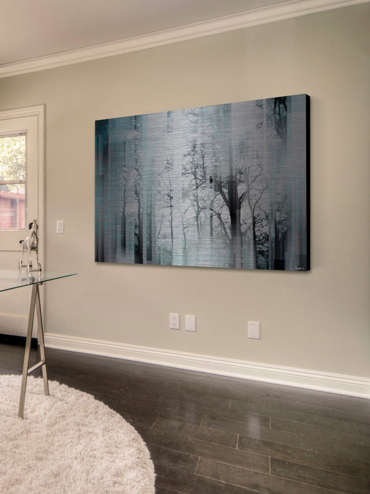 "Wild Trees" UV Ink Print on Brushed  Aluminum, 45"x30"