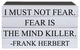Fear Is The Mind Killer Quote Book Stack, S/5